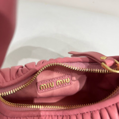 MIU MIU Wander Matelassé Nappa Leather Hobo Bag