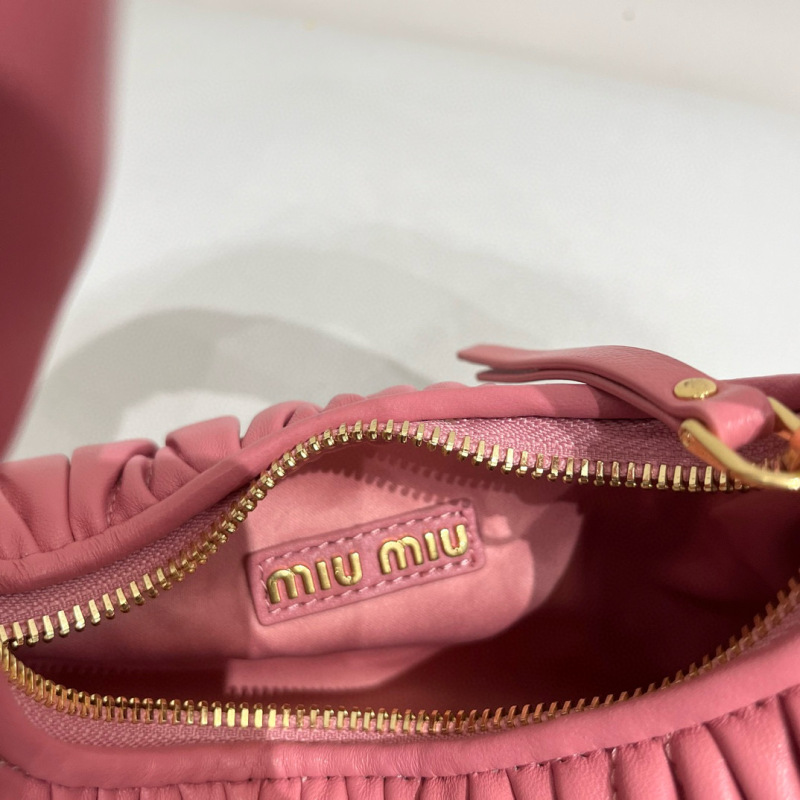 MIU MIU Wander Matelassé Nappa Leather Hobo Bag