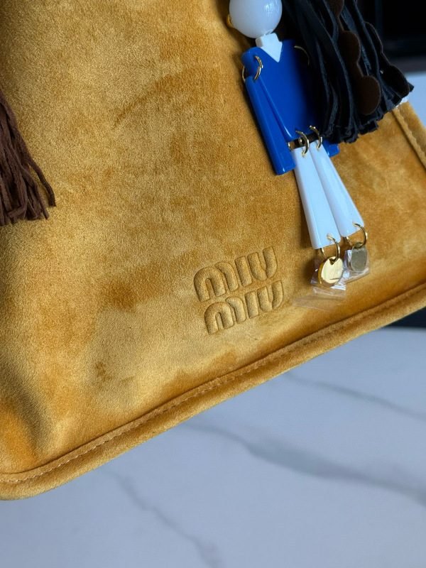 MIU MIU Suede Bag With Trick