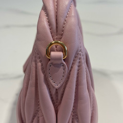 MIU MIU Wander Matelassé Nappa Leather Hobo Mini Bag