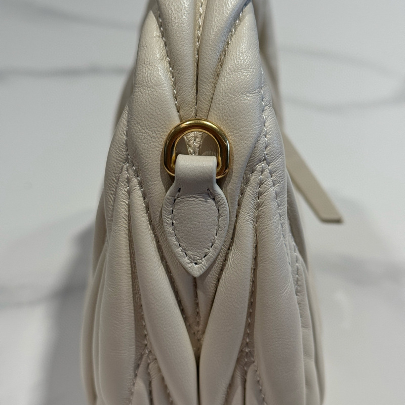 MIU MIU Wander Matelassé Nappa Leather Hobo Mini Bag