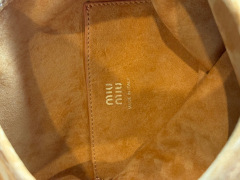 MIU MIU Suede Bag With Trick