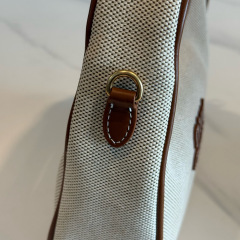 MIU MIU Wander Canvas And Leather Bag