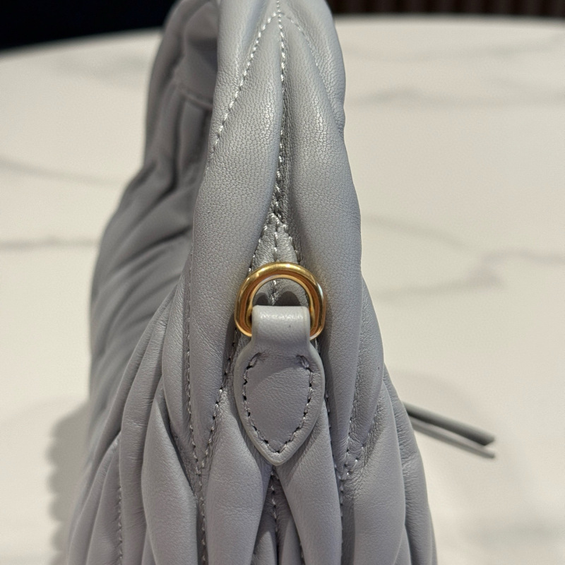 MIU MIU Wander Matelassé Nappa Leather Hobo Mini Bag