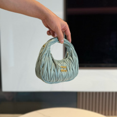 MIU MIU Wander Matelassé Nappa Leather Hobo Mini Bag