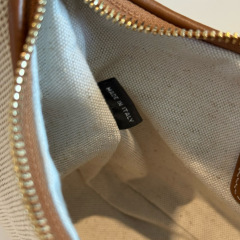 MIU MIU Wander Canvas And Leather Bag