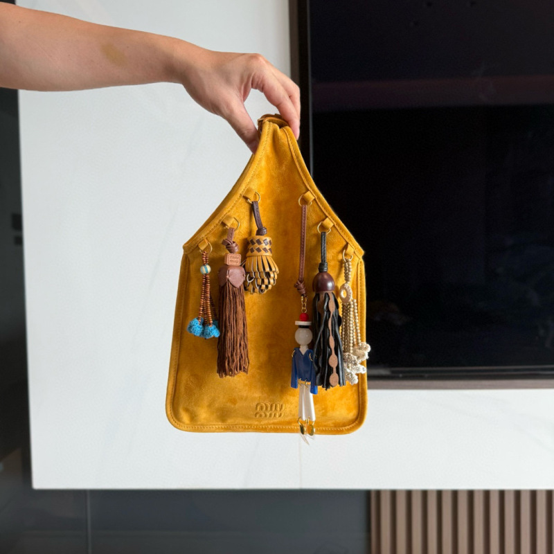 MIU MIU Suede Bag With Trick