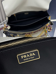 Prada Soft Sound large leather shoulder bag with charms