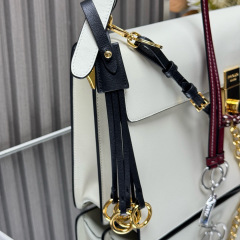 Prada Soft Sound large leather shoulder bag with charms