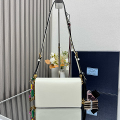 Prada Soft Sound small leather shoulder bag with charms