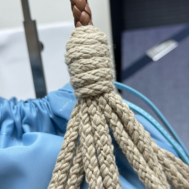 Prada Noué medium cotton macramé bag