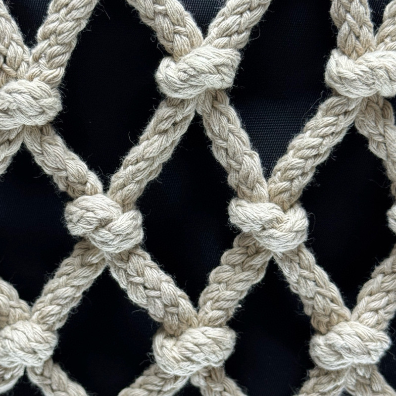 Prada Noué medium cotton macramé bag