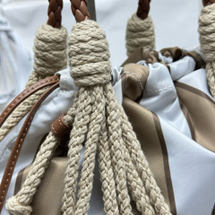 Prada Noué medium cotton macramé bag