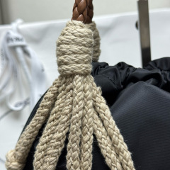 Prada Noué medium cotton macramé bag