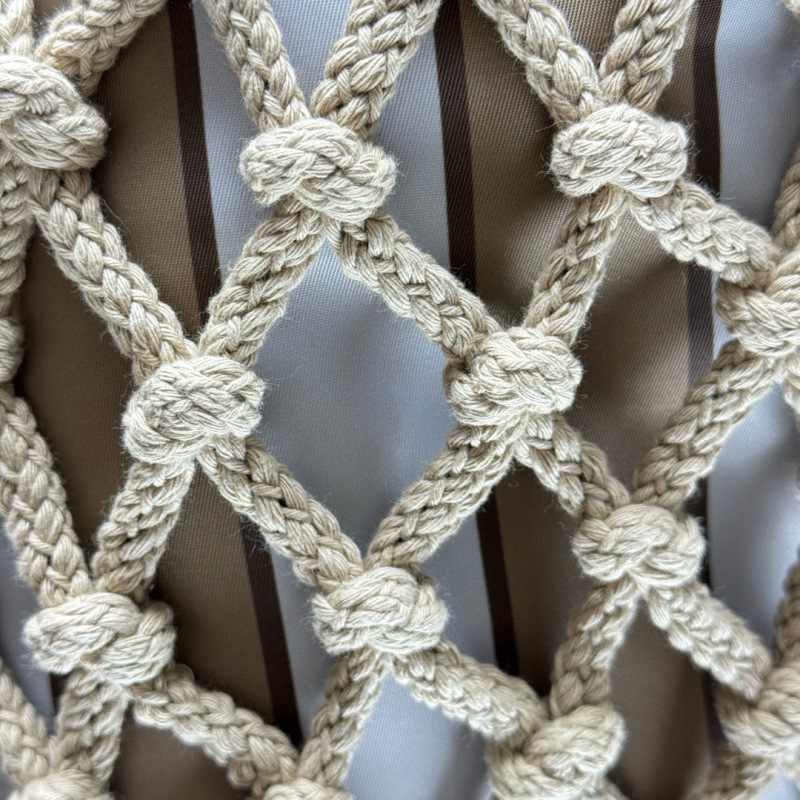 Prada Noué medium cotton macramé bag