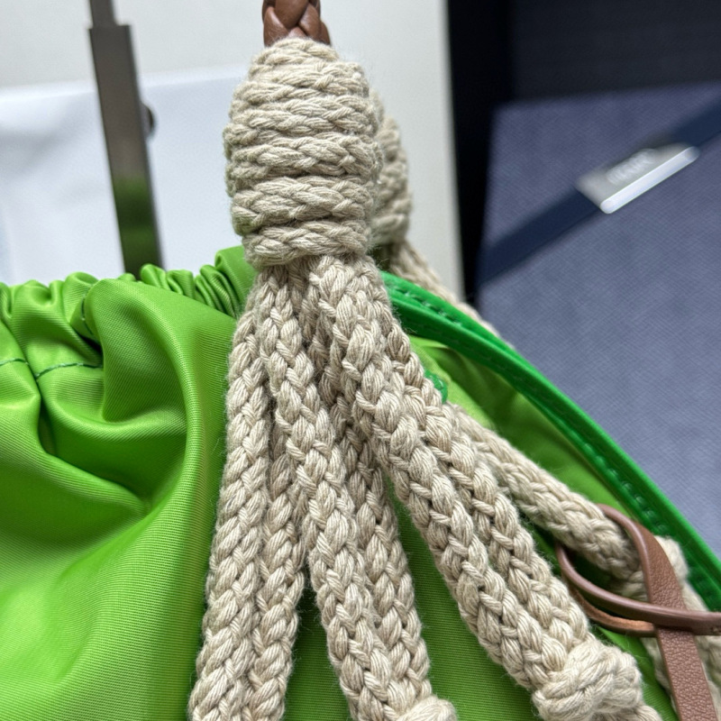Prada Noué medium cotton macramé bag