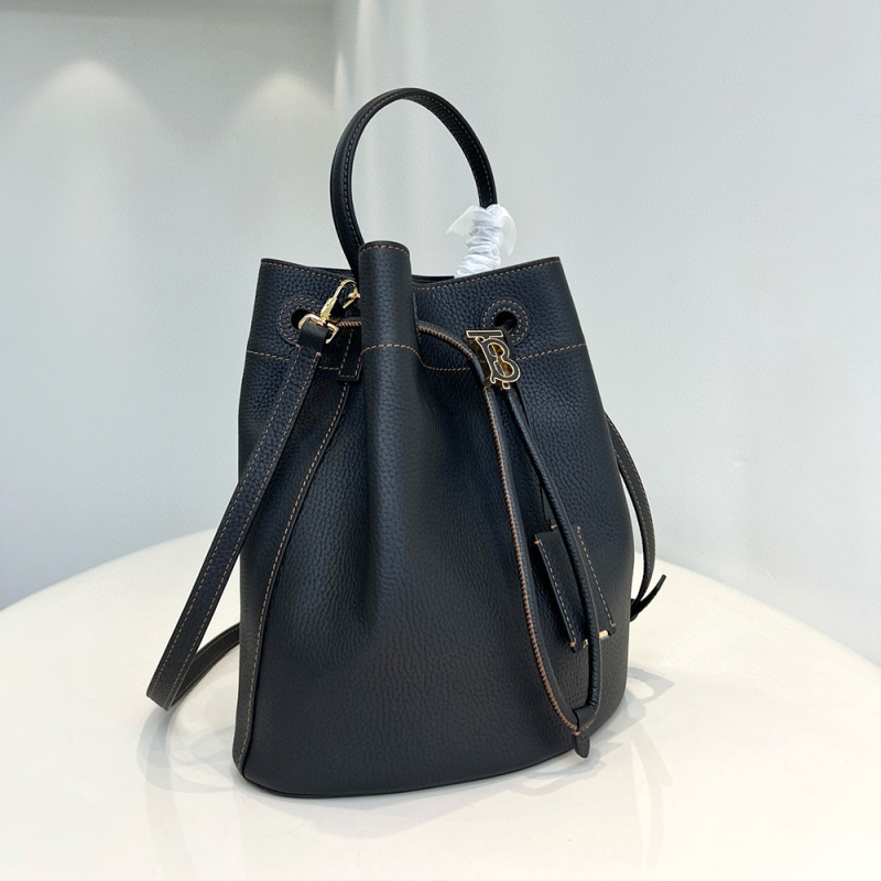 BURBERRY Small Check Bucket Bag