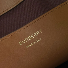 BURBERRY Small Check Bucket Bag