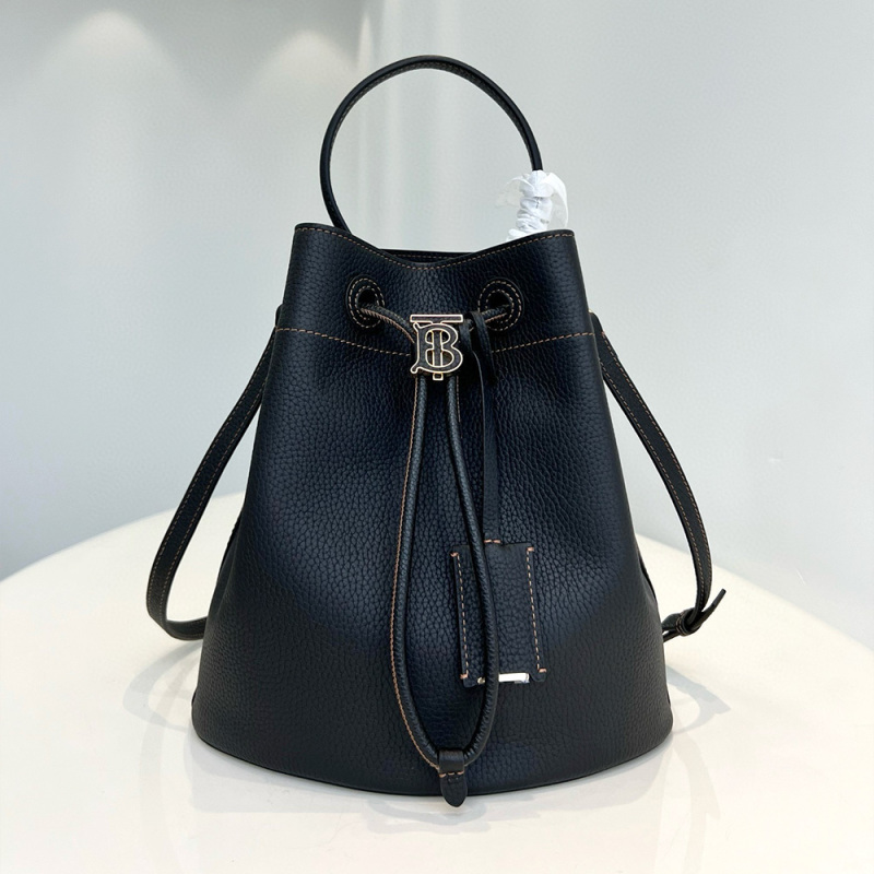 BURBERRY Small Check Bucket Bag