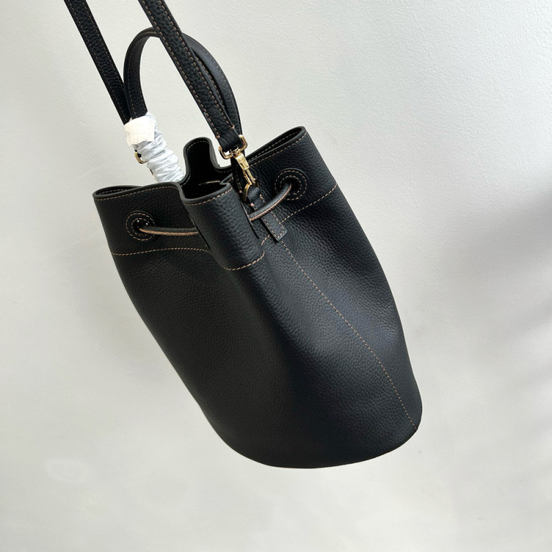 BURBERRY Small Check Bucket Bag