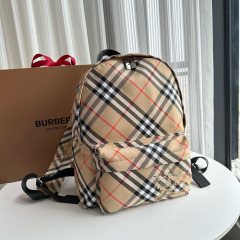 BURBERRY Check Backpack Bag