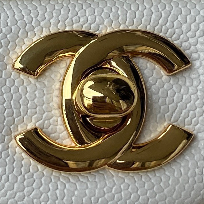 CHANEL Classic Flap Bag Grained Calfskin 23cm