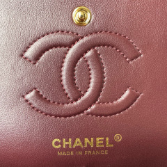 CHANEL Classic Flap Bag Grained Calfskin 23cm