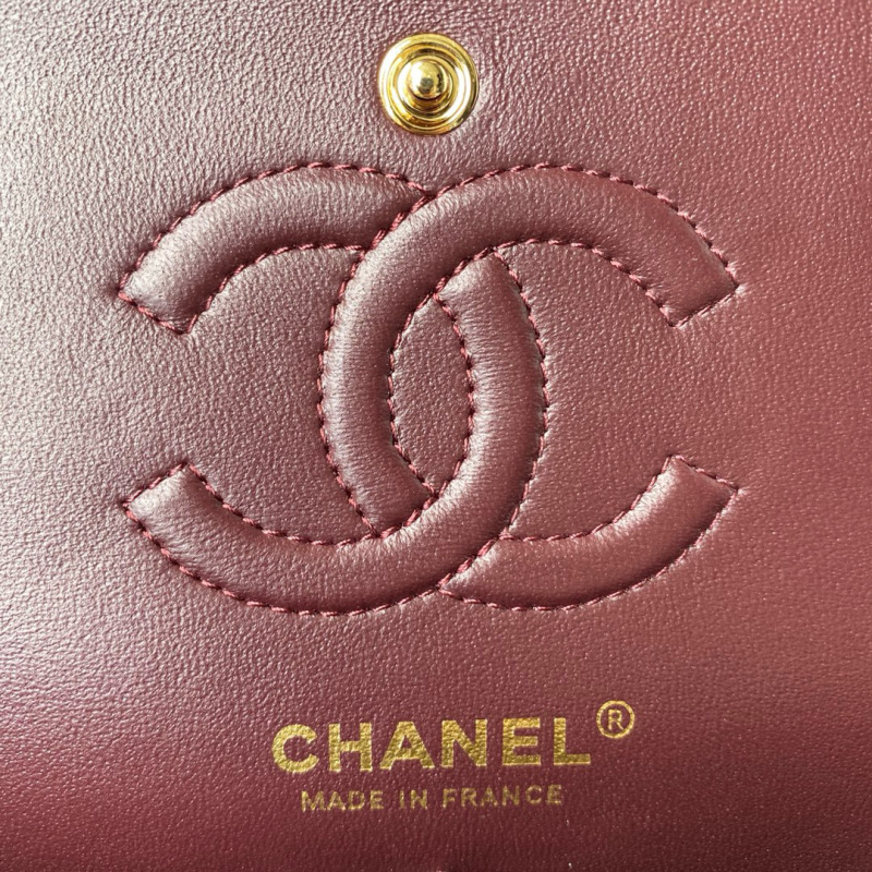 CHANEL Classic Flap Bag Grained Calfskin 23cm