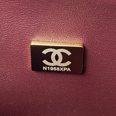 CHANEL Classic Flap Bag Grained Calfskin 23cm