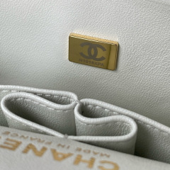 CHANEL Classic Flap Bag Grained Calfskin 23cm