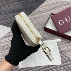 GUCCI GG Emblem zip around wallet