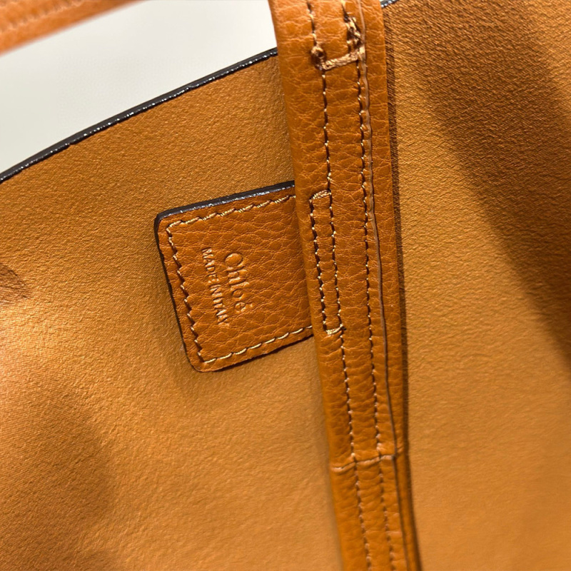 CHLOÉ SPIN TOTE BAG IN GRAINED LEATHER
