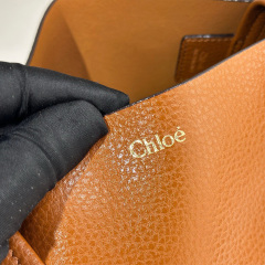 CHLOÉ SPIN TOTE BAG IN GRAINED LEATHER