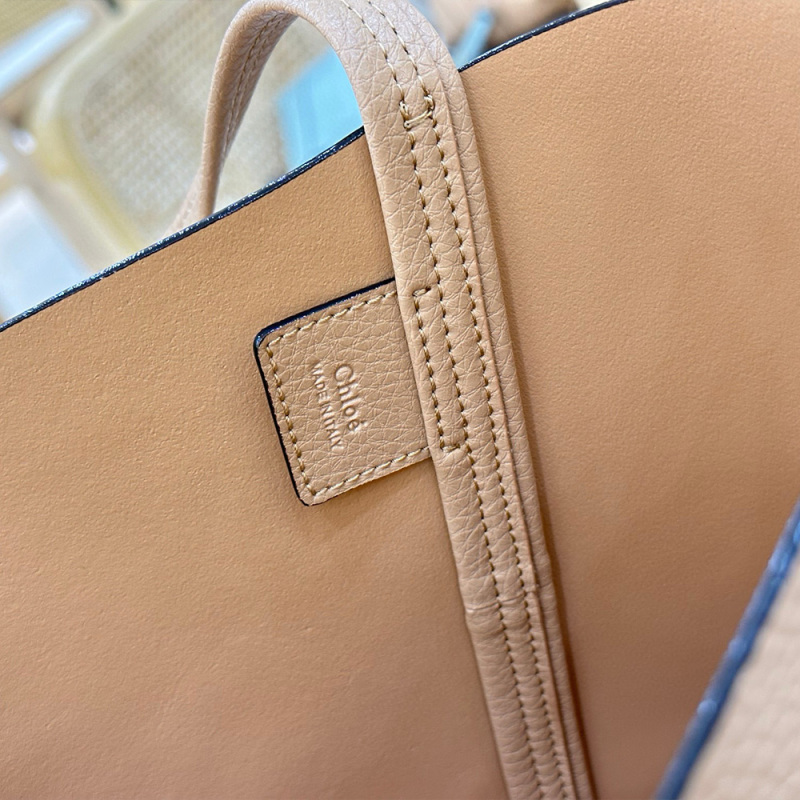 CHLOÉ SPIN TOTE BAG IN GRAINED LEATHER