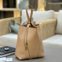 CHLOÉ SPIN TOTE BAG IN GRAINED LEATHER
