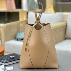 LARGE CHLOÉ SPIN TOTE BAG IN GRAINED LEATHER