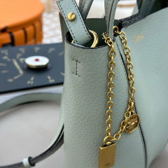CHLOÉ SMALL CHLOÉ SPIN TOTE BAG IN GRAINED LEATHER