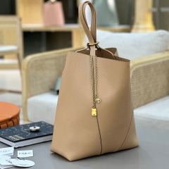 LARGE CHLOÉ SPIN TOTE BAG IN GRAINED LEATHER