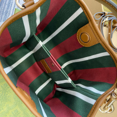 GUCCI GG Emblem small bucket bag