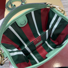 GUCCI GG Emblem small bucket bag