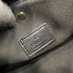 GUCCI GG Emblem small bucket bag