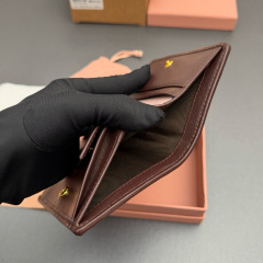 MIU MIU Small matelassé nappa leather wallet