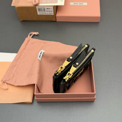 MIU MIU Matelassé nappa leather small wallet