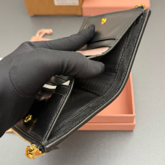 MIU MIU Matelassé nappa leather small wallet