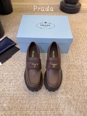 PRADA Thick soled loafers with thick heels (8.5cm)