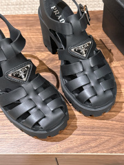 PRADA Weaving Roman Thick soled Sandals (9cm)