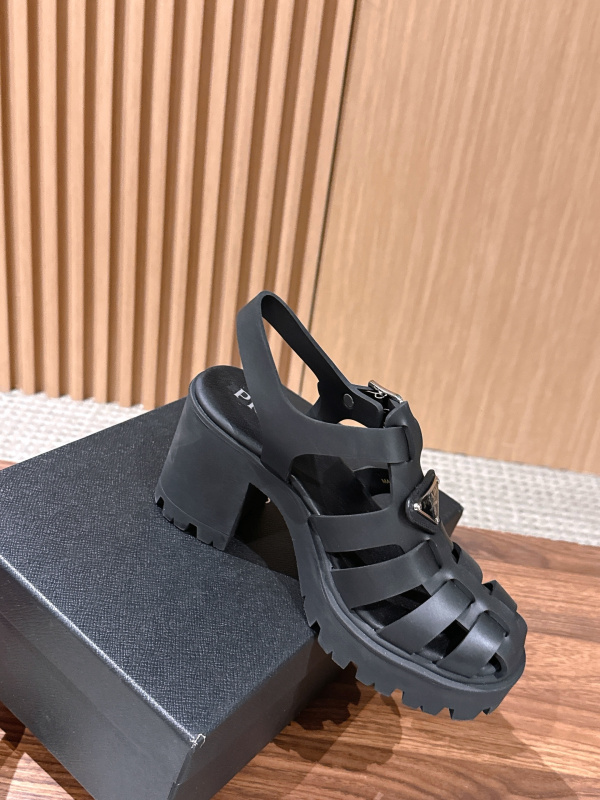PRADA Weaving Roman Thick soled Sandals (9cm)