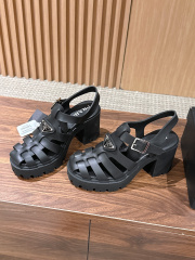 PRADA Weaving Roman Thick soled Sandals (9cm)