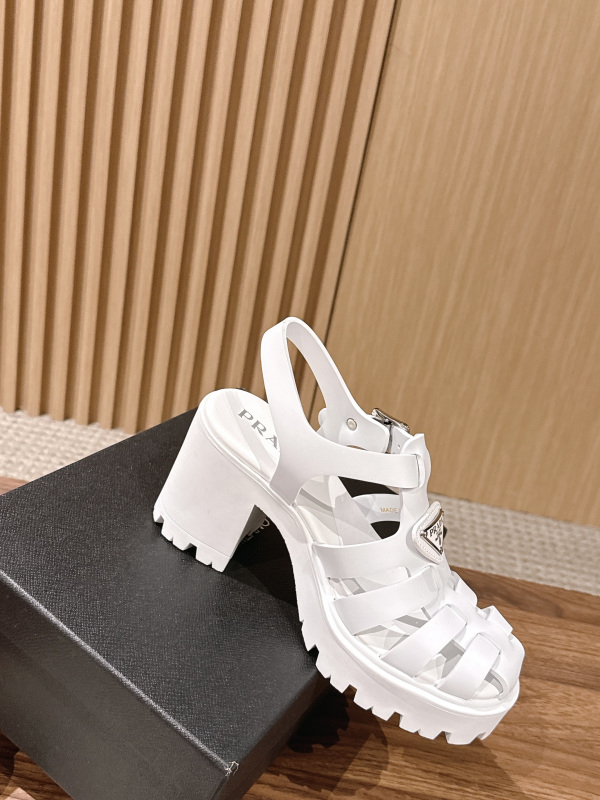 PRADA Weaving Roman Thick soled Sandals (9cm)