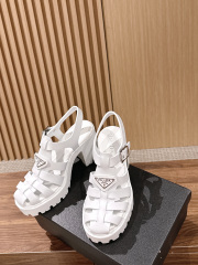 PRADA Weaving Roman Thick soled Sandals (9cm)